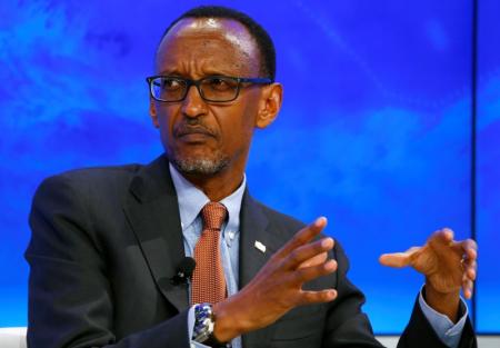 Paul Kagame, President of Rwanda attends the session "The Transformation of Tomorrow" during the annual meeting of the World Economic Forum (WEF) in Davos, Switzerland January 20, 2016.  REUTERS/Ruben Sprich
