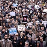 Iranian protesters chant slogans during a rally against the execution of Sheikh Nimr al-Nimr in Saudi Arabia, after Friday prayers in Tehran January 8, 2016. REUTERS/Raheb Homavandi/