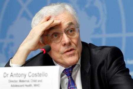 Head of the Department of Maternal, Newborn, Child and Adolescent Health at the World Health Organization(WHO) Dr Anthony Costello attends a news conference in Geneva, Switzerland, February 2, 2016. REUTERS/Pierre Albouy