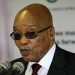 South Africa's President Jacob Zuma speaks during his visit to the Lodewyk P. Spies Old Age Home in Eersterust, Pretoria, December 15, 2015. REUTERS/Siphiwe Sibeko