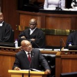 South Africa's President Jacob Zuma delivers his State of the Nation address at the opening session of Parliament in Cape Town, February 11, 2016.  REUTERS/Schalk van Zuydam/Pool