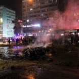 Emergency workers work at the explosion site in Ankara, Turkey March 13, 2016. REUTERS/Tumay Berkin