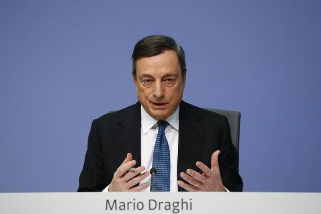 European Central Bank (ECB) President Mario Draghi addresses a news conference at the ECB headquarters in Frankfurt, Germany, March 10, 2016.   REUTERS/Kai Pfaffenbach