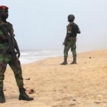 Soldiers stand guard on the beach following an attack by gunmen from al Qaeda's North African branch, in Grand Bassam, Ivory Coast, March 14, 2016. REUTERS/Luc Gnago