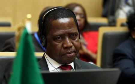 Zambian President Edgar Lungu attends the opening ceremony of the 26th Ordinary Session of the Assembly of the African Union (AU) at the AU headquarters in Ethiopia's capital Addis Ababa, January 30, 2016. REUTERS/Tiksa Negeri