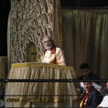 Prime Minister Narendra Modi addresses the gathering at the venue of World Culture Festival on the banks of the river in New Delhi, India, March 11, 2016. REUTERS/Adnan Abidi