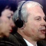 Janusz Walus (R) testifies at the Truth and Reconciliation Commission hearing at Pretoria City Hall August 21.