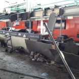 Damage is seen inside the departure terminal following the March 22, 2016 bombing at Zaventem Airport, in these undated photos made available to Reuters by the Belgian newspaper Het Nieuwsblad, in Brussels, Belgium, March 29, 2016.      Het Nieuwsblad via REUTERS