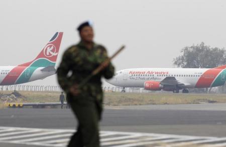 Kenya Airways aircrafts   in Kenya's capital Nairobi August 7, 2013.   REUTERS/Noor Khamis