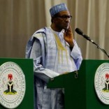 Nigeria's President Muhammadu Buhari looks on during a joint news conference with Cameroon's President Paul Biya in Abuja, Nigeria, May 4, 2016. REUTERS/Afolabi Sotunde