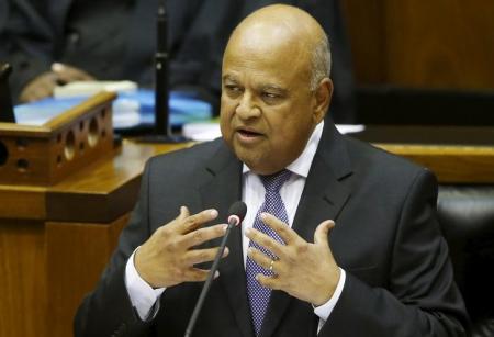 South African Finance Minister Pravin Gordhan delivers his 2016 Budget speech to parliament in Cape Town, February 24, 2016.   REUTERS/Mike Hutchings
