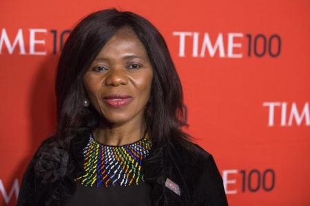 Honoree and human rights lawyer, Thuli Madonsela arrives at the Time 100 gala celebrating the magazine's naming of the 100 most influential people in the world for the past year, in New York April 29, 2014. REUTERS/Lucas Jackson