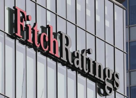 The Fitch Ratings logo is seen at their offices at Canary Wharf financial district in London,Britain, March 3, 2016.  REUTERS/Reinhard Krause