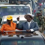 Uganda's President Yoweri Museveni (R), with his wife Jane in  Kampala,   file.  REUTERS/James Akena