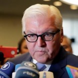 German Foreign Minister Frank-Walter Steinmeier speaks to the media after attending a news conference at the foreign ministry building (SRE) in Mexico City, Mexico June 6, 2016. REUTERS/Henry Romero