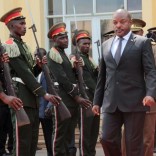 Burundi's President Pierre Nkurunziza walks during a ceremony in tribute to the former late President Colonel Jean-Baptiste Bagaza at the national congress palace in Bujumbura, Burundi May 16, 2016. REUTERS/Evrard Ngendakumana/Files