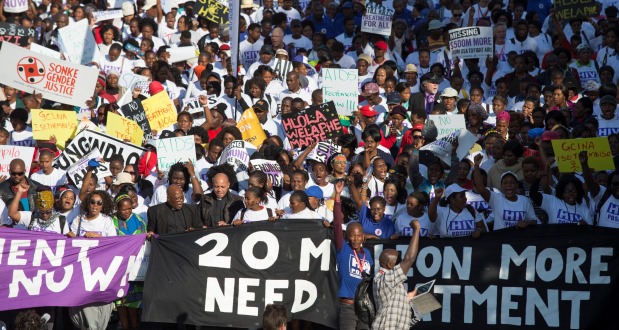 21st International AIDS Conference (AIDS 2016), Durban, South Africa.
Photo shows TAC March through the Durban CBD, 18 July, 2016.
Photo©International AIDS Society/Rogan Ward)