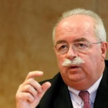 Christophe de Margerie, CEO of the French oil and gas company Total SA, speaks during an interview with Reuters in Paris July 7, 2014. REUTERS/Benoit Tessier