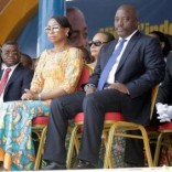 Democratic Republic of the Congo's President Joseph Kabila (2nd R) and First Lady Marie Olive Lembe attend the anniversary celebrations of CongoÕs independence from Belgium in Kindu, the capital of Maniema province in the Democratic Republic of Congo, June 30, 2016. REUTERS/Kenny Katombe - RTX2J2MC