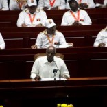 Members of the MPLA attend their party congress to determine candidates for the 2017 elections in the capital Luanda, Angola, August 18, 2016. REUTERS/Herculano Coroado