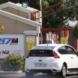 An entrance to the ANN7 Television and The New Age newspaper offices, owned by the Gupta family, is seen in Midrand, Johannesburg, South Africa, April 14, 2016. REUTERS/Siphiwe Sibeko/Files