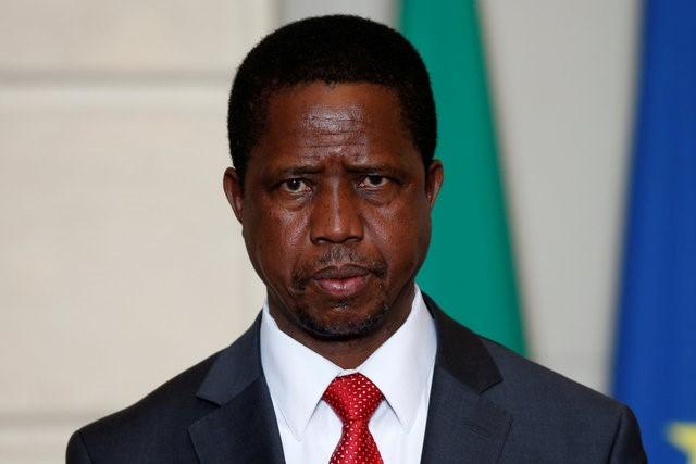 Zambia's President Edgar Lungu attends a signing ceremony at the Elysee Palace in Paris, France, February 8, 2016. REUTERS/Philippe Wojazer/File Photo