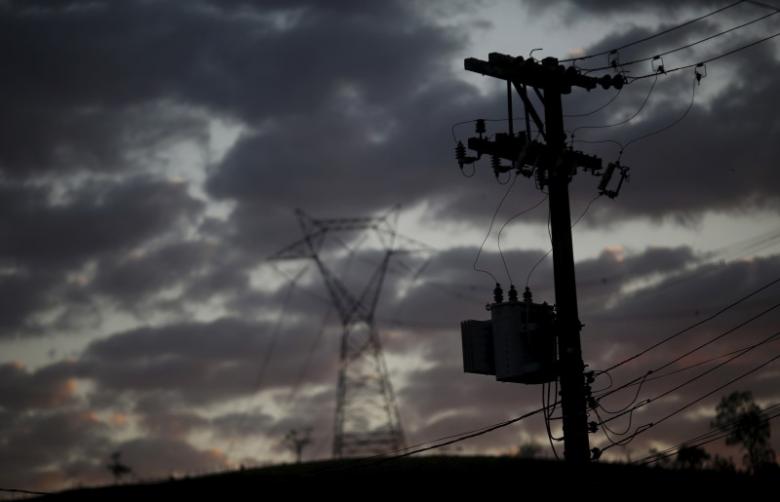 An electrical post is seen on a road in Montero Lobato, east of Sao Paulo August 7, 2015. REUTERS/Nacho Doce