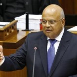 South Africa's Finance Minister Pravin Gordhan delivers his 2014 budget address in Parliament in Cape Town February 26, 2014.   REUTERS/Mike Hutchings