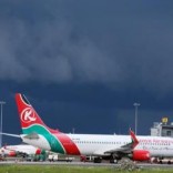 Kenya Airways planes are seen parked at the Jomo Kenyatta International airport near Kenya's capital Nairobi, April 28, 2016. REUTERS/Thomas Mukoya/File Photo