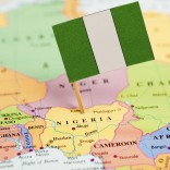 Map and Flag of Nigeria
