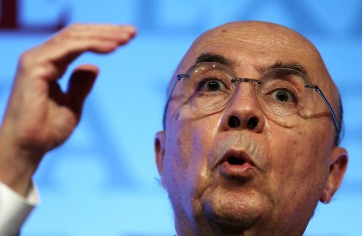 Brazil's Finance Minister Henrique Meirelles attends an economics and politics forum in Sao Paulo, Brazil, September 30, 2016. REUTERS/Paulo Whitaker