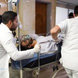 Brazilian soccer player Alan Luciano Ruschel of Chapecoense soccer club receives medical attention after a plane crash in Antioquia, central Colombia November 29, 2016. REUTERS/Guillermo Ossa