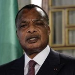 Congo's President Denis Sassou Nguesso speaks during a news conference after his meeting with Tunisia's President Beji Caid Essebsi at Carthage Palace in Tunis January 22, 2015.  REUTERS/Anis Mili