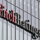 The Fitch Ratings logo is seen at their offices at Canary Wharf financial district in London,Britain, March 3, 2016.  REUTERS/Reinhard Krause