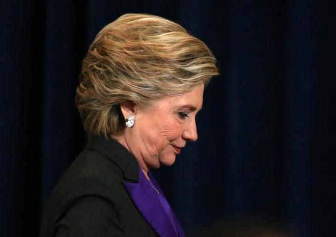 Hillary Clinton attends an event where she addressed her staff and supporters about the results of the U.S. election at a hotel in the Manhattan borough of New York, U.S., November 9, 2016.    REUTERS/Carlos Barria