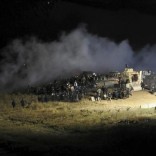 Law enforcement officers surround demonstrators protesting against plans to pass the Dakota Access pipeline during a standoff at the Backwater Bridge in Morton County, North Dakota, U.S., November 20, 2016.  Courtesy of Morton County Sheriff's Department/Handout via REUTERS