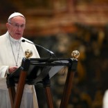 Pope Francis speaks during a mass for the Dutch Dioceses at St. Peter's Basilica at the Vatican November 15, 2016. REUTERS/Alessandro Bianchi
