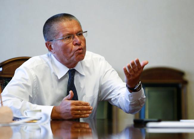 Russian Economy Minister Alexei Ulyukayev speaks during an interview with Reuters in Moscow, Russia, November 1, 2016. Picture taken November 1, 2016. REUTERS/Sergei Karpukhin