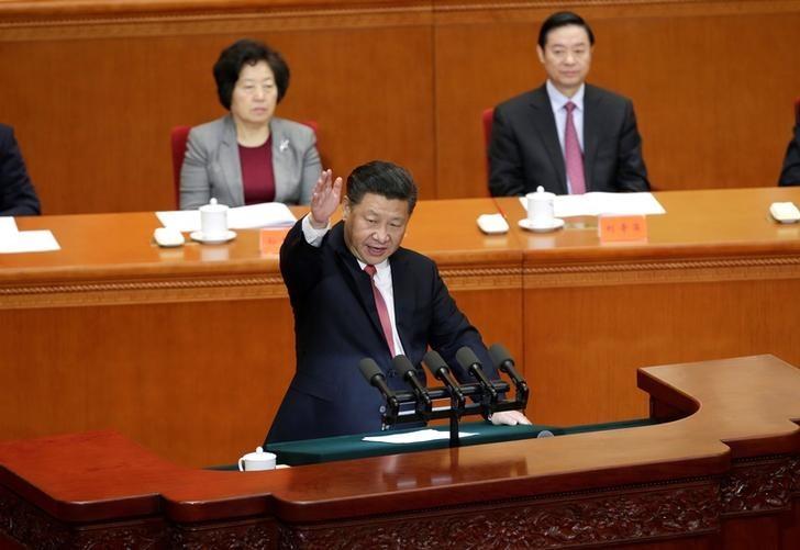 China's President Xi Jinping delivers a speech at a conference commemorating the 150th birth anniversary of Sun Yat-Sen, widely recognised as the father of modern China, at the Great Hall of the People in Beijing, China, November 11, 2016. REUTERS/Jason Lee