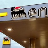 The logo of Italian energy company Eni is seen at an Agip gas station in Lugano, Switzerland June 3, 2016.  REUTERS/Arnd Wiegmann/File Photo