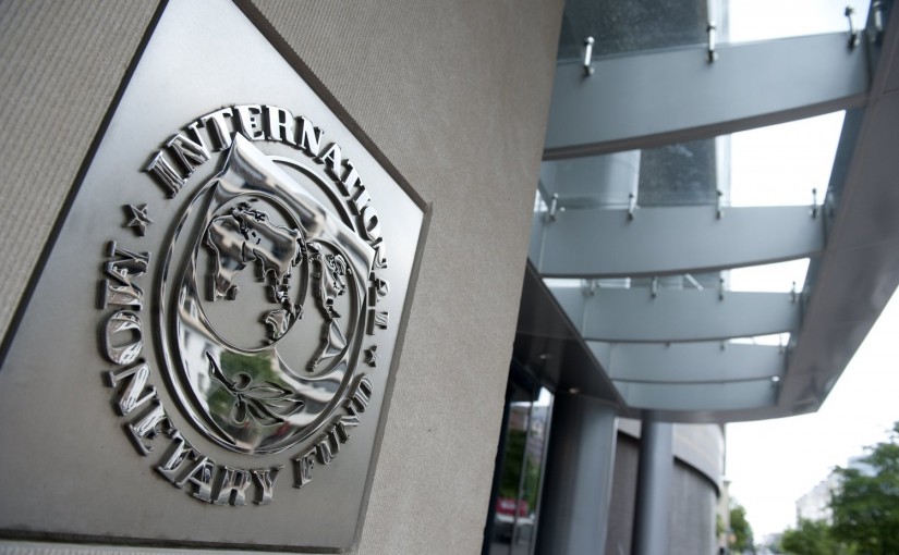The logo of the International Monetary Fund (IMF) at the organization's headquarters in Washington, DC, May 16, 2011. The organization's director, Dominique Strauss-Kahn, faced arraignment in New York earlier Monday on allegations of sexual assault. AFP PHOTO / Saul LOEB (Photo credit should read SAUL LOEB/AFP/Getty Images)