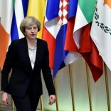 Britain's Prime Minister Theresa May leaves a EU Summit at the European Council headquarters in Brussels, Belgium December 15, 2016. REUTERS/Eric Vidal