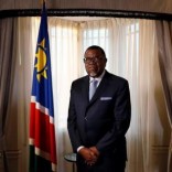 President Hage Geingob of Namibia poses for a photograph before an interview with Reuters in central London, Britain December 1, 2016. REUTERS/Stefan Wermuth