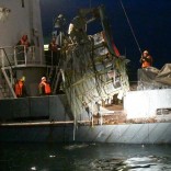 A handout photo, provided by the Russian Emergencies Ministry, shows the wreckage of the crashed military Tupolev TU-154 plane lifted from the waters of the Black Sea during a search operation near Sochi, Russia, December 26, 2016. Vladimir Velengurin/Russian Emergencies Ministry via REUTERS