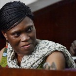 Former Ivorian first lady Simone Gbagbo in court in Abidjan. Picture: Sia Kambou/AFP