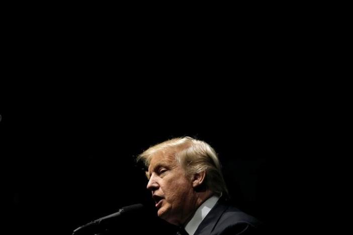 U.S. President-elect Donald Trump speaks at a "Thank You USA" tour rally in Grand Rapids, Michigan, U.S. December 9, 2016.  REUTERS/Mike Segar