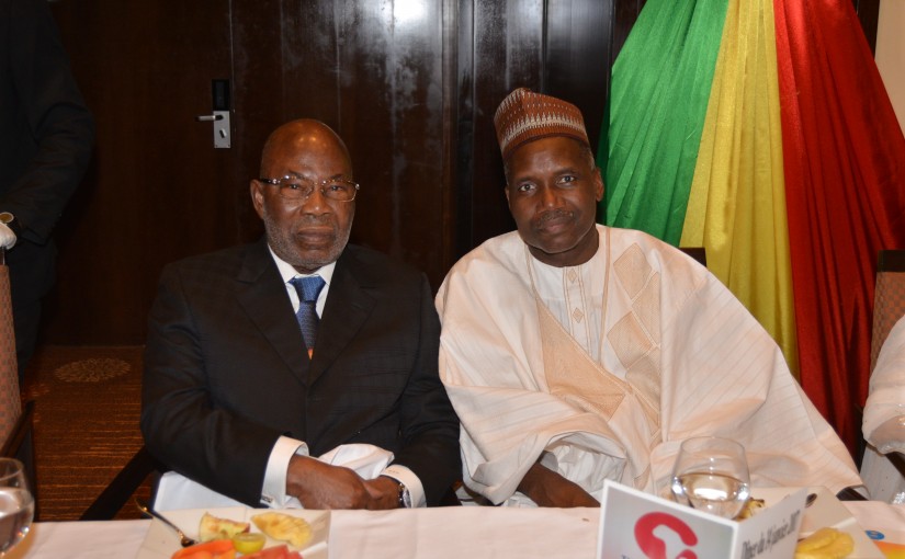 Monsieur Gervais Djondo, Fondateur d’Ecobank et Asky Airlines, et Monsieur Konimba Sidibé, Ministre de la Promotion des Investissements et du Secteur privé au Mali