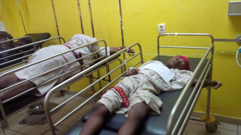 Members of a Benin cult who participated in a prayer ritual that killed five people receive care at a hospital in Porto Novo, Benin January 29, 2017.    Allegresse Sasse/Handout via REUTERS