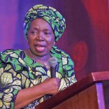 20/11/2016. African Union Commission Chairperson Dr Nkosazana Dlamini-Zuma addresses delegates during the Charlotte Mannya-Maxeke Institute gala dinner held at Freedom Park.

Picture: Masi Losi