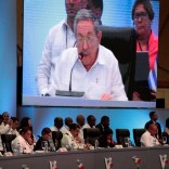 Regional leaders attend a speech of Cuban President Raul Castro during the Community of Latin American and Caribbean States (CELAC) summit in Bavaro, Punta Cana, Dominican Republic, January 25, 2017. REUTERS/Andres Martinez Casares